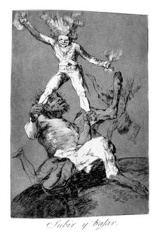 'To rise and to fall', 1799. Artist: Francisco Goya