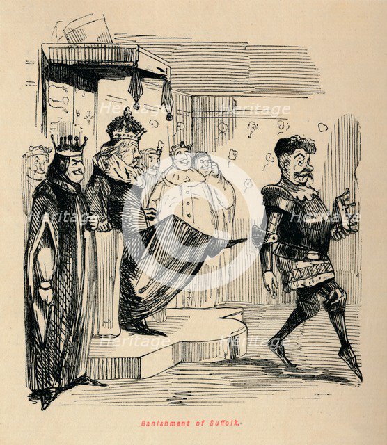 'Banishment of Suffolk', . Artist: John Leech.