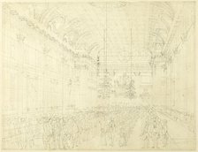 Study for Freemason's Hall, Great Queen Street, from Microcosm of London, c. 1808. Creator: Augustus Charles Pugin.