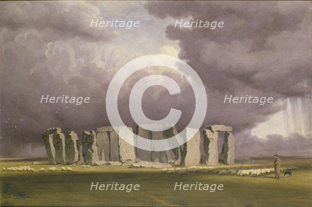 Stonehenge: Stormy Day, 1846. Artist: William Turner.