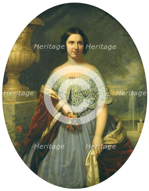 Lucy Tappan Bowen (Mrs. Henry C. Bowen), 1859. Creator: Francis Bicknell Carpenter.