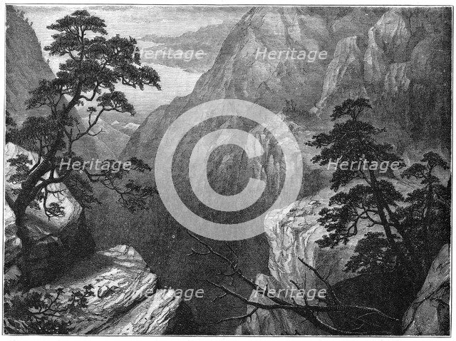 'Snowy range of the Sierra Madre, Rocky Mountains, USA', 1877. Artist: Unknown