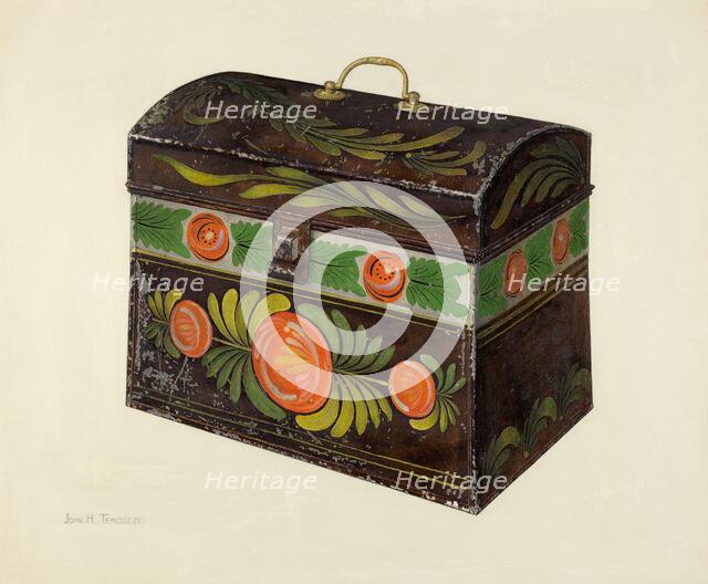 Toleware Box, 1935/1942. Creator: John H. Tercuzzi.