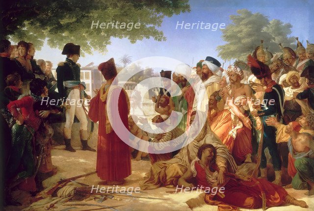 Napoleon Bonaparte Pardoning the Rebels at Cairo, 23rd October 1798. Artist: Guérin, Pierre Narcisse, Baron (1774-1833)