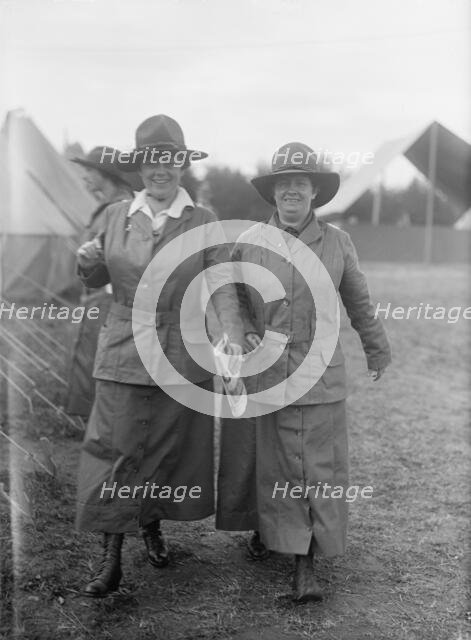 Woman's National Service School, Under Woman's Section, Navy League, at Right, Miss Poe, 1916. Creator: Harris & Ewing.