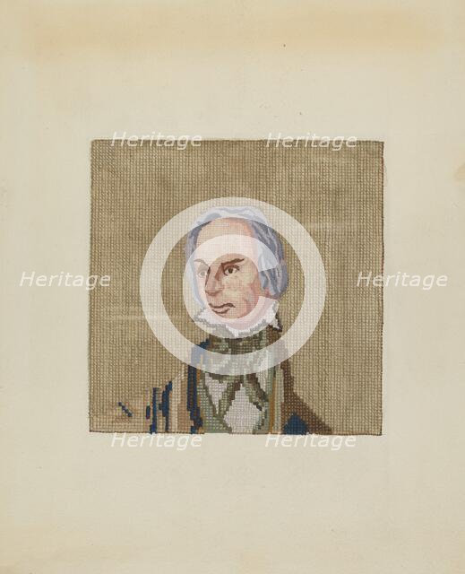 Needlepoint Picture, c. 1937. Creator: Jules Lefevere.