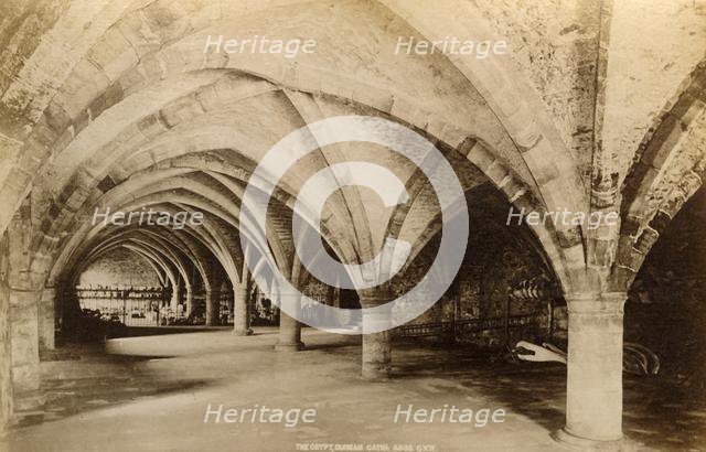 'The Crypt, Durham Cathedral', 1893. Creator: Unknown.
