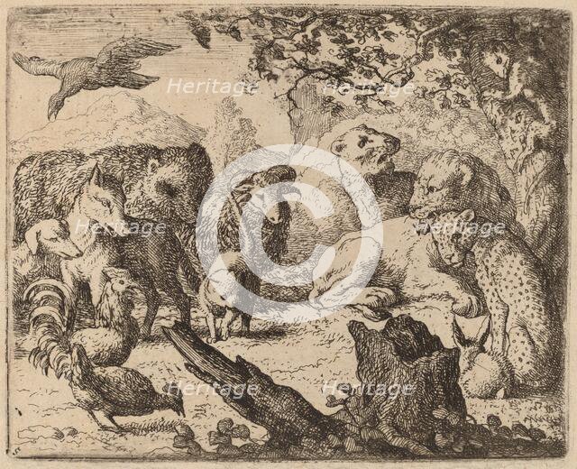 The Lion Announces a Peace, probably c. 1645/1656. Creator: Allart van Everdingen.