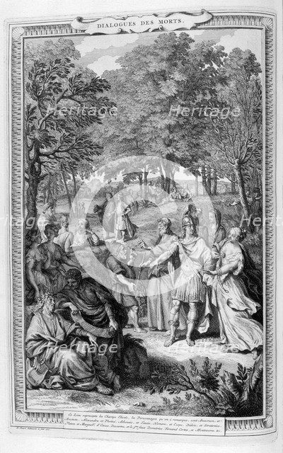 Dialogues of the Dead, 1728.  Artist: Bernard Picart