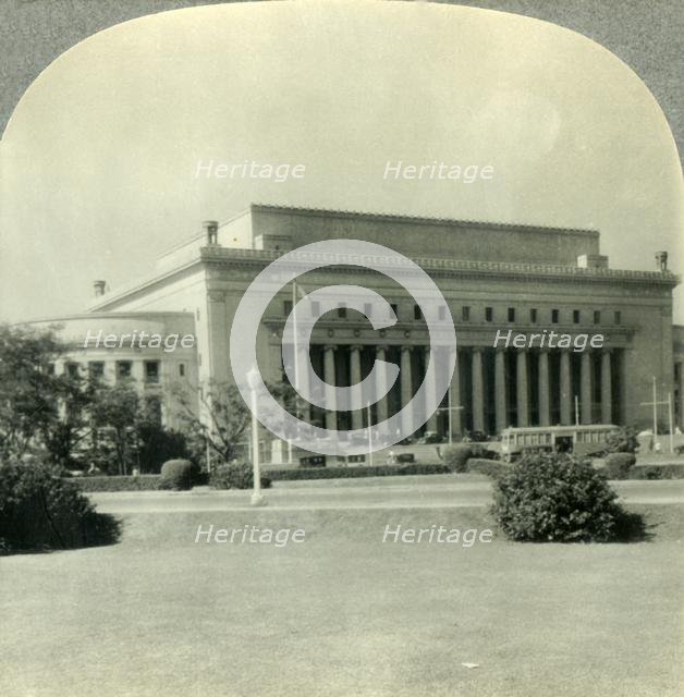 'The Handsome Building of the Bureau of Posts, Manila, P.I.', c1930s. Creator: Unknown.