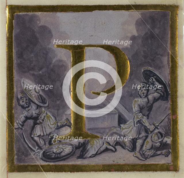 Historiated initial "P" with Resurrection, from a Choirbook, 18th or 19th century. Creator: Unknown.