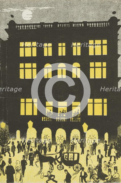 The Trafalgar Square Theatre by Night, late 19th century. Creator: Unknown.