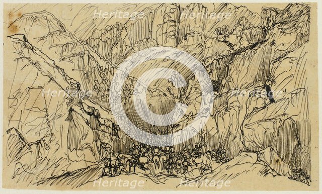 Troops in the Pass, n.d. Creator: Rodolphe Bresdin.