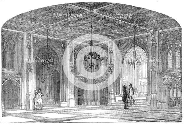 Lower Waiting-Hall, House of Commons, 1856.  Creator: Unknown.