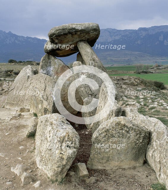 Chabola de la Hechicera, (Witch's Hut Dolmen), Elvillar, Alava province, Basque Country, Spain,2008. Creator: LTL.
