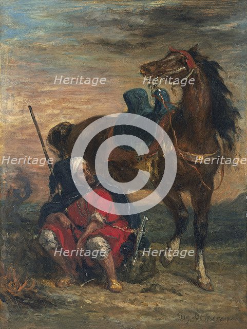 Arab Rider. Artist: Delacroix, Eugène (1798-1863)