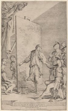 Alexander in the Studio of Apelles, c. 1662. Creator: Salvator Rosa.
