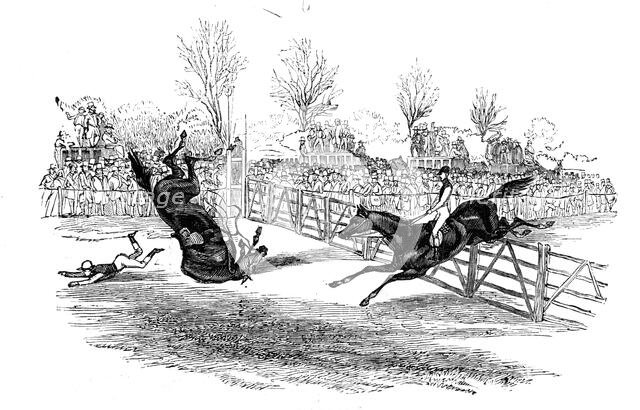 Hurdle race, 1844. Creator: Unknown.