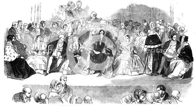 Public meeting at the Mansion House - the Lord Mayor in the Chair, 1844. Creator: Unknown.
