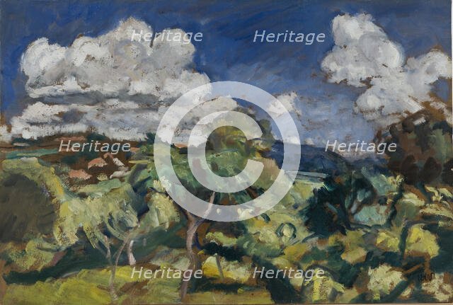 Landscape with Trees, c1936. Creator: Wojciech Weiss.