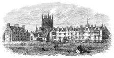 General view of Merton College, Oxford, 1864. Creator: Unknown.