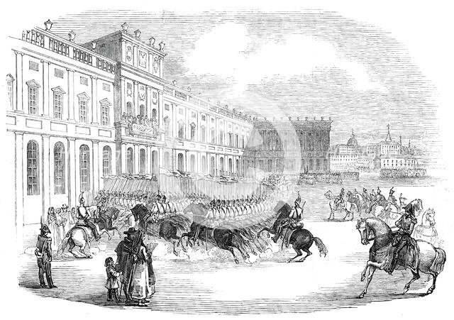 Grand Review at Madrid, 1845. Creator: Unknown.