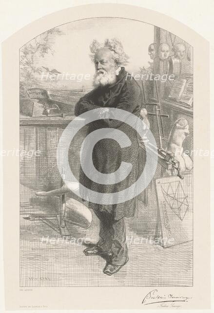 Frédéric Sauvage, 1853. Creator: Paul Gavarni.