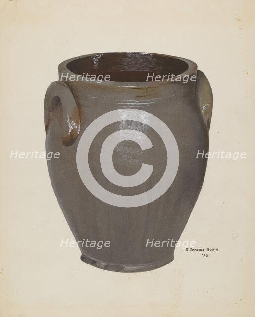 Stoneware Crock, 1936. Creator: Jerome Hoxie.