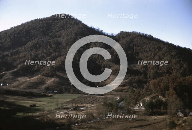 A mountain farm along the Skyline Drive in Virginia, ca. 1940. Creator: Jack Delano.