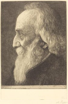 Self-Portrait, 13th plate, 1906. Creator: Alphonse Legros.