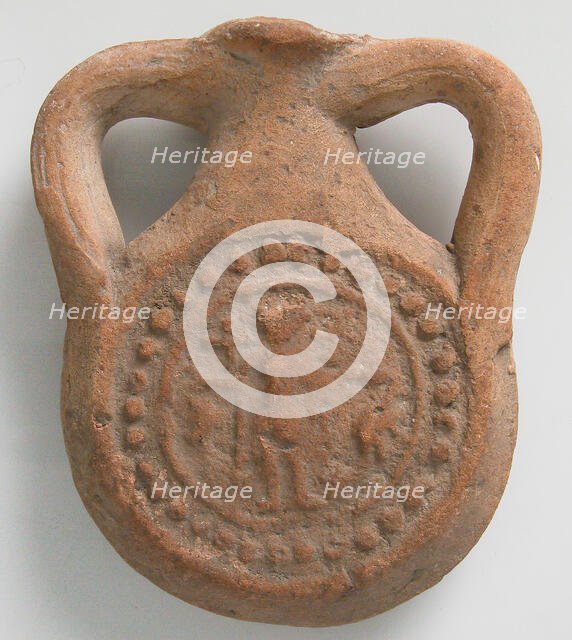 Pilgrim Flask, Coptic, 4th-7th century. Creator: Unknown.