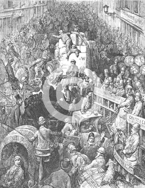 'A City Thoroughfare', 1872.  Creator: Gustave Doré.