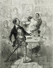 Les Faillites de Cupidon, 1856. Creator: Félicien Rops.
