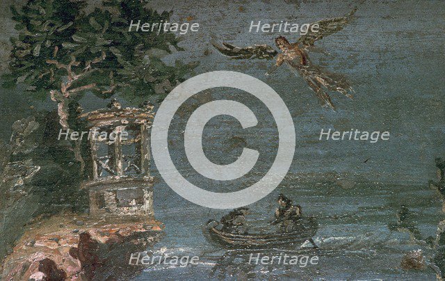 Roman wall-painting of Icarus. Creator: Unknown.