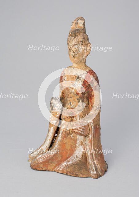 Seated Official, Northern Wei dynasty (386-535), c. 5th century with later restoration. Creator: Unknown.