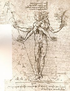 Drawing of an allegorical composition, c1472-c1519 (1883). Artist: Leonardo da Vinci.