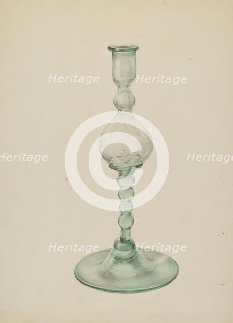Candlestick, c. 1939. Creator: Elisabeth Fulda.