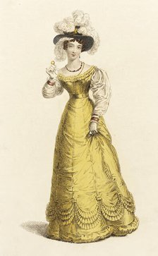 Fashion Plate (Dinner Dress), 1825. Creator: Unknown.
