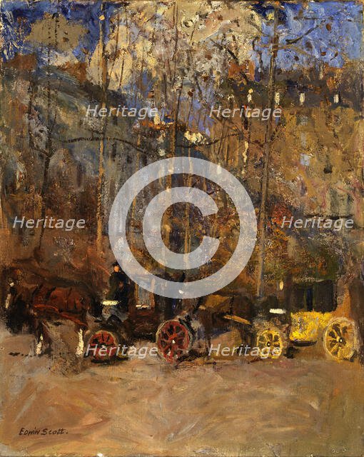 Cabs, n.d. Creator: Frank Edwin Scott.