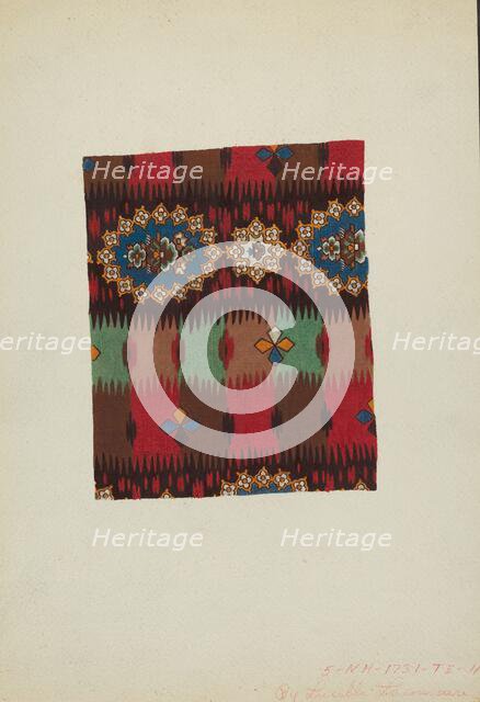 Printed Textile, c. 1938. Creator: Lucille Lacoursiere.