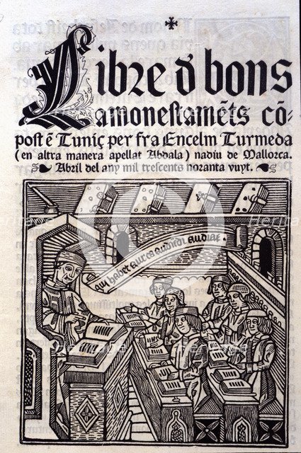 Llibre de bons Amonestaments (Book of good warnings), 1398.