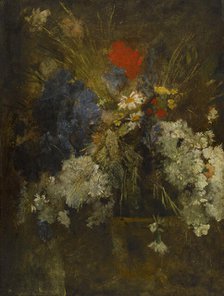 Fleurs des champs (Coquelicot, marguerite et bleuet), c.1874. Creator: Jean-Baptiste Carpeaux.