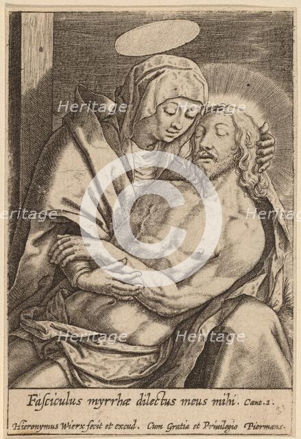 Fasciculus myrrhae dilectus meus mihi. Creator: Hieronymous Wierix.