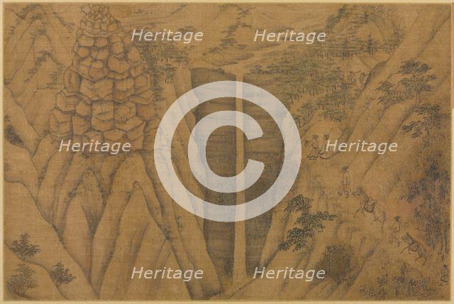 Dwelling in the Longmian ("Sleeping Dragon") Mountains, 1100s-1200s. Creator: Li Gonglin (Chinese, c. 1049-1106), follower of.