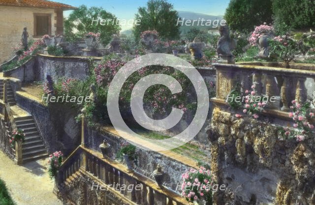 Villa Gamberaia, Settignano, Tuscany, Italy. Creator: Frances Benjamin Johnston.