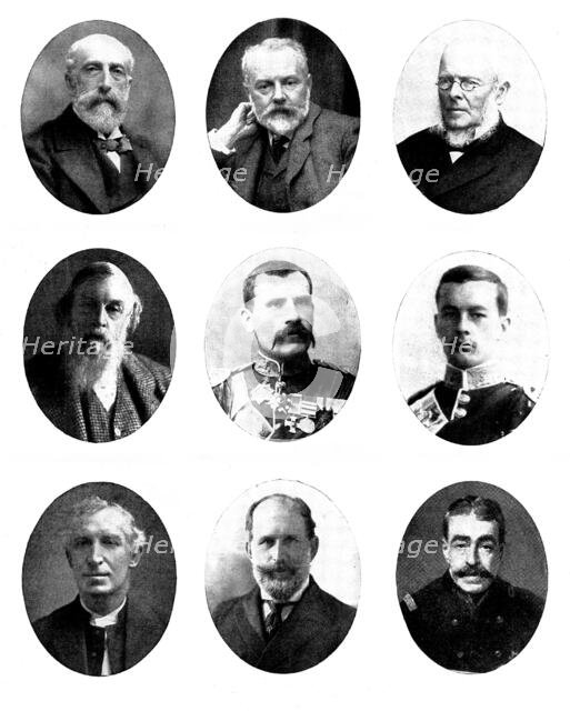 Various portraits, 1898. Creators: Russell & Sons, Unknown, Frank Gregory, Monro, John Saunders Climo.