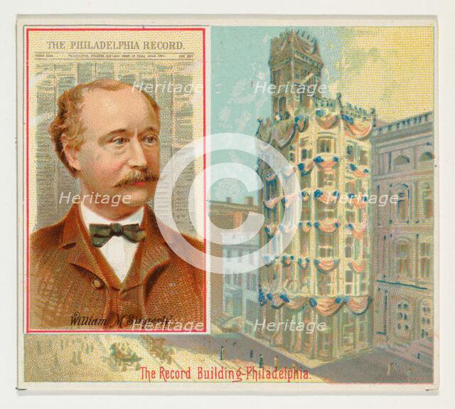 William M. Singerly, The Philadelphia Record, from the American Editors series (N35) for A..., 1887. Creator: Allen & Ginter.