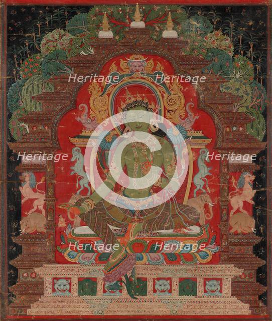 Green Tara, c. 1260s. Creator: Unknown.