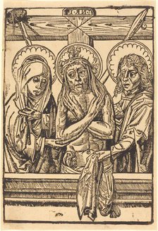 Christ between Maria and John, 1480/1500. Creator: Unknown.