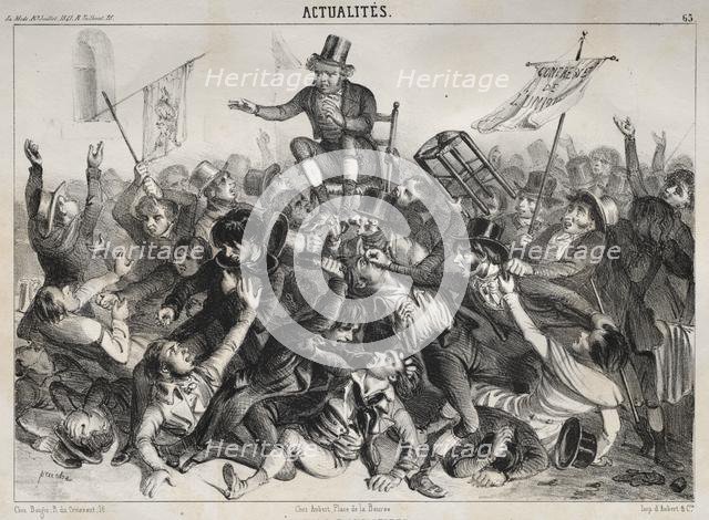 Actualités: Élections dAngleterre, 1841. Creator: Clémente Pruche (French, 1831-1870).